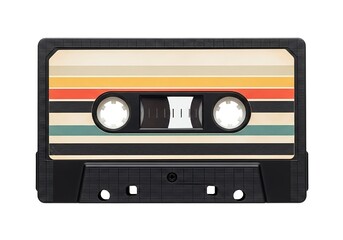 Obraz premium Vintage vibes with retro cassette tape design bring nostalgic music memories back to life