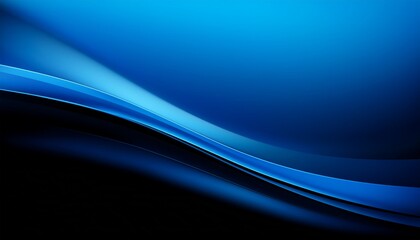 Obraz premium Blue And Black Gradient Background