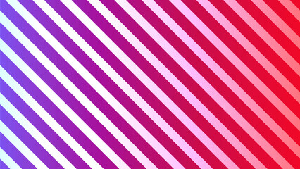Colorful diagonal stripes pattern with gradient from blue to red