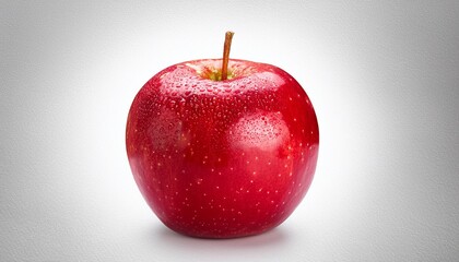 A Red Apple Isolated On Transparent Background Generative Ai
