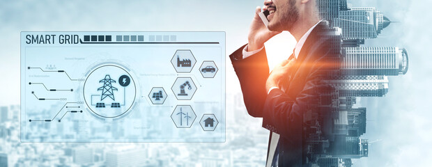 Smart grid system integrating renewable energy sources, energy storage, smart inverters, and demand...