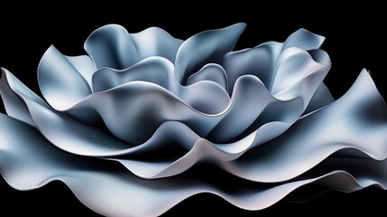 Abstract, flowing, sculpted form
