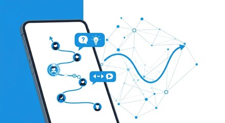 Visualizing Mobile App User Journey and Data Analytics Path.