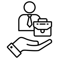 Employment Outline Icon