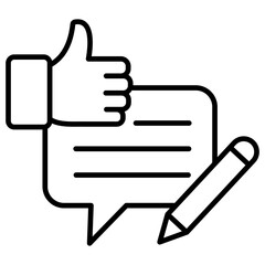 Feedback Outline Icon