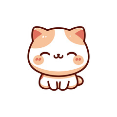 vector illustration of cute cat