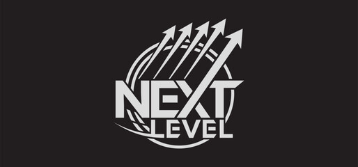 Abstract modern Next level logo template vector graphics for business and company identity