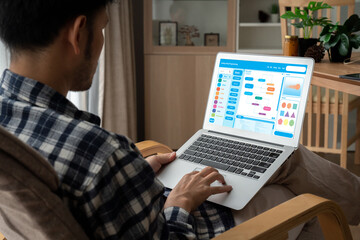 Coding and programming software developed for brisk school education. Simplified program, easy software for student children to study basic coding and programming at school classroom.