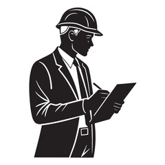 Black consulting Silhouette Vector, High Quality Illustration on White Background