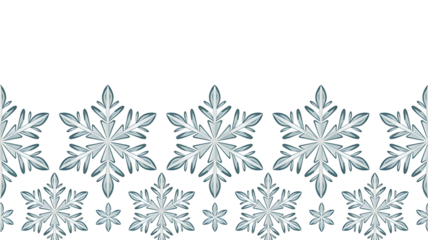 Winter Snowflake Seamless Pattern