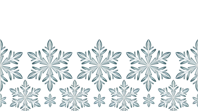 Winter Snowflake Seamless Pattern