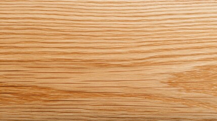 Fototapeta premium Close-Up View of Light Oak Wood Grain with Smooth Texture, Natural Patterns and Warm Tones for Interior Design or Crafting Projects