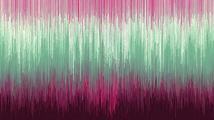 Abstract Vertical Lines Pattern in Pink Green and White with Modern Digital Style