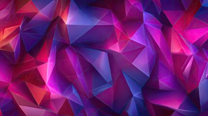 Fototapeta premium Vibrant Abstract Geometric Background with Shades of Pink and Purple