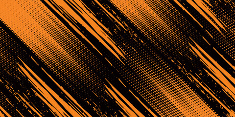 orange black brush Car sticker wrap pattern banner abstract sporty lines black orange color combination grunge brush modern pattern racing motorsport design.vector illustration. eps 10