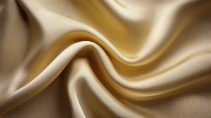 Obraz premium Elegant Smooth Golden Fabric Textures for Backgrounds, Drapery, and Fashion Applications in Photographic and Graphic Design Projects
