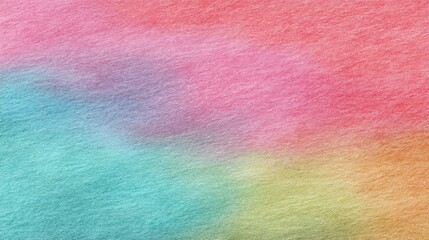 Fototapeta premium Soft Watercolor Background in Gentle Pastel Shades of Pink, Blue, Green, and Yellow for Creative Projects and Artistic Designs