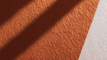 Textured Paper Background with Deep Orange Shadow and Crisp White Edge for Creative Design Projects and Artistic Presentations