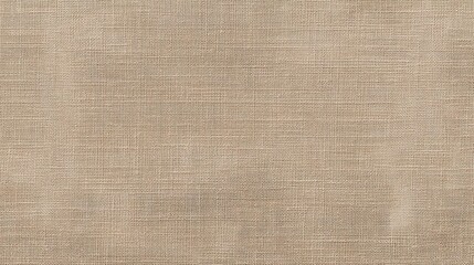 Fototapeta premium Textured Beige Linen Fabric Background Ideal for Fashion, Interior Design, Textiles, and Creative Projects Featuring Subtle Weaves and Natural Colors
