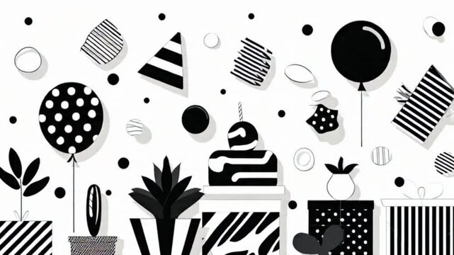 Minimalist Birthday Elements