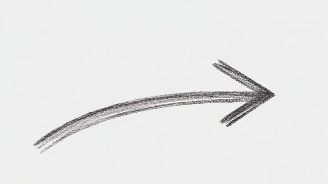 hand-drawn doodle arrow animation, created with rough textured pencil strokes