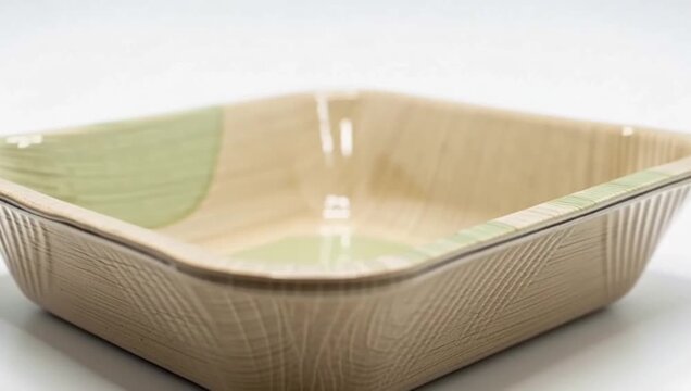 Food packaging eco friendly flat cardboard box with natural material texture