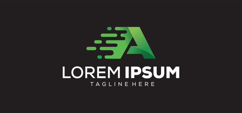Letter A lorem ipsum logo design for symbol or business with creative vector illustration