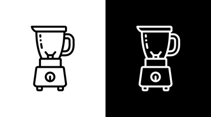 Blender White Icon Set Design