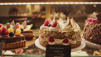 Cake Shop Display Case (Sweets, Desserts, Gourmet)