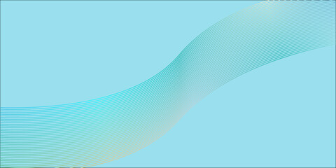 Abstract digital flow of blue wave vector lines creating a light water pattern backdrop