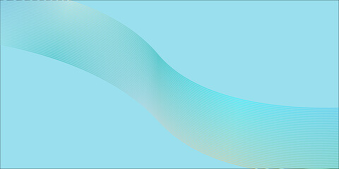 Abstract blue wave design vector illustration with flowing lines and light color texture backdrop