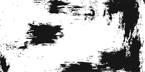 Black and white grungy ink splatter paint texture pattern design vector drop blot brush abstract stain spot wallpaper element border frame illustration