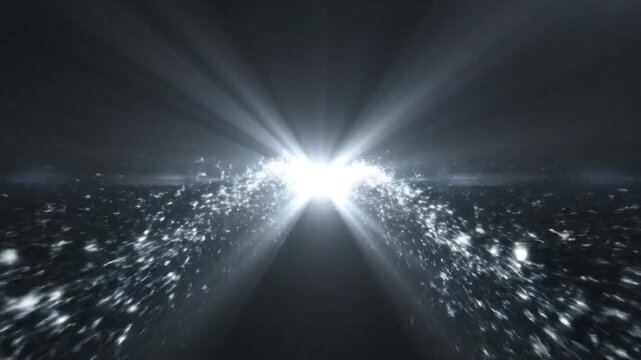 Radiant light streaks across a dark backdrop, creating a dynamic and modern effect perfect for abstract visuals and vibrant presentations