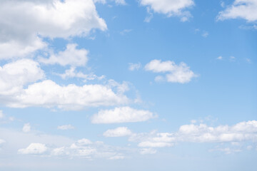 blue sky with  white clouds, good background