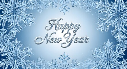 Snowflake New Year Greeting