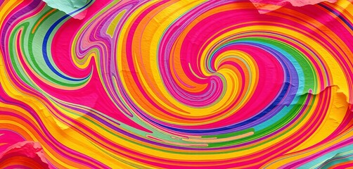 Obraz premium Abstract swirling paper backdrop, textured and colorful, light, rolling