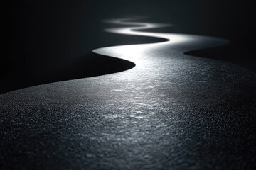 A Soft White Curve Across Silent Space