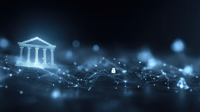 Digital Banking Concept with Secure Transactions and Networking Elements