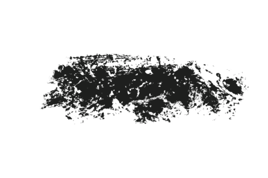 Abstract dripping ink splatter textures on white background. Grunge drips and distressed splashes create artistic messy paint effect. Perfect for overlays, design accents, and graphic art.