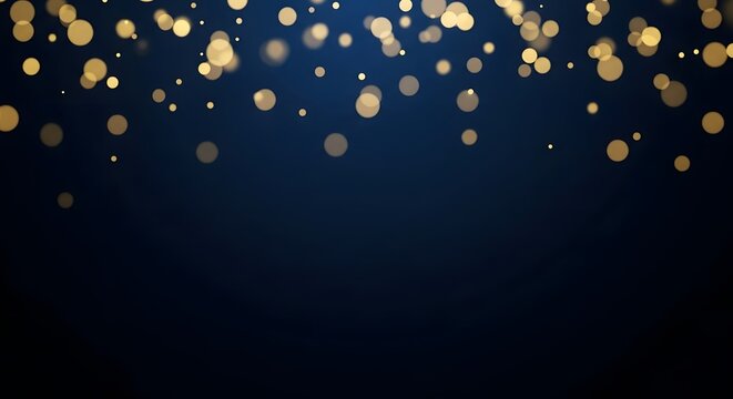 Abstract blue Christmas sky with glowing snowflakes and star light design pattern