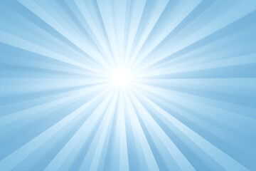中央から広がる鮮やかなブルーの放射光背景