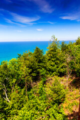 Scenic Lookout in Summer, Arcadia, Michigan
