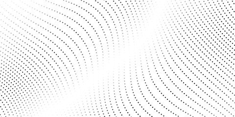 Dotted wave lines background. Abstract wavy stripes texture. Warped and curved lines wallpaper. Vector minimalistic design template