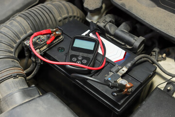 디지털 배터리 진단기 연결 상태