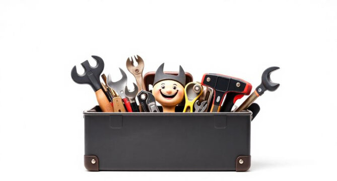 Old retro electrical black plastic cassette music tape box object with fire burning in it