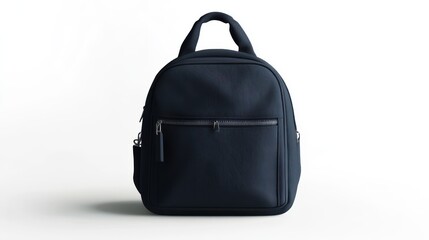 Naklejka premium school bag isolated on a white background, sleek design