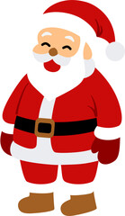 Santa Claus SVG Illustration – Cute Christmas Santa Character Vector