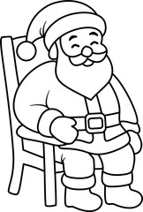 Santa Claus SVG Illustration – Cute Christmas Santa Character Vector