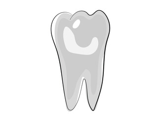 Teeth in a continuous line pattern