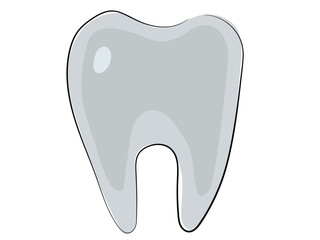 Teeth in a continuous line pattern